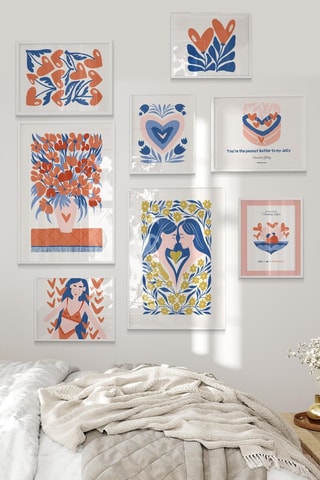 8 tableaux - 2 x (30 x 40 cm), 2 x (21 x 30 cm) et 4 x (15 x 21 cm)