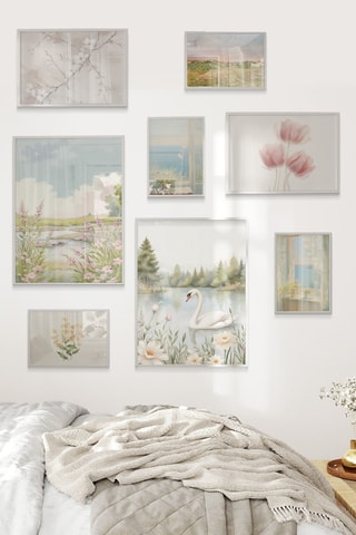 8 tableaux - 2 x (30 x 40 cm), 2 x (21 x 30 cm) et 4 x (15 x 21 cm)
