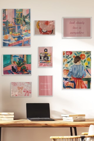 8 tableaux - 2 x (21 x 30 cm), 2 x (30 x 40 cm) et 4 x (15 x 21 cm)