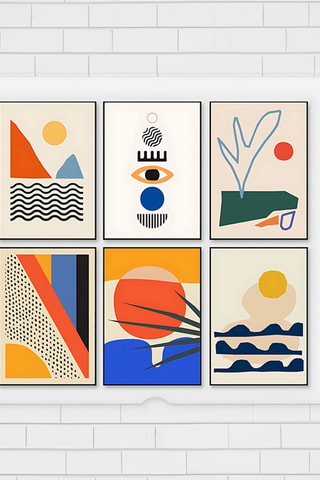 6 tableaux - 33 x 48 cm