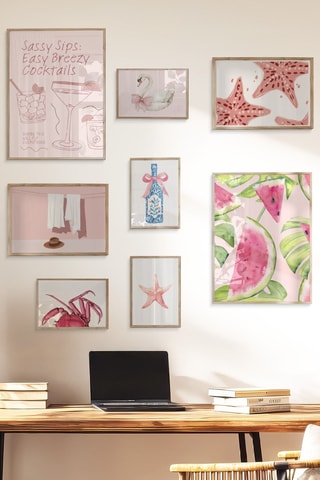 8 tableaux - 2 x (30 x 40 cm), 2 x (21 x 30 cm) et 4 x (15 x 21 cm)