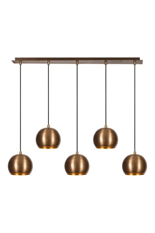 Suspension Sivani - Marron et noir - 5 x 40 W