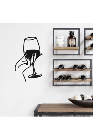 Décoration murale - 32 x 52 cm - Noir