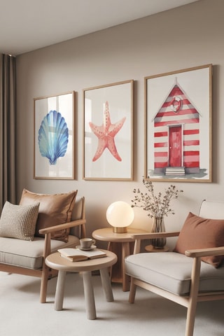 3 tableaux - 30 x 40 cm
