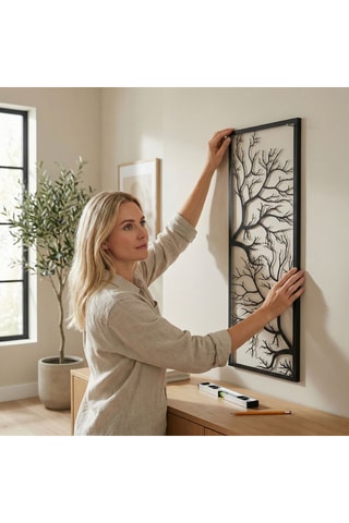 Décoration murale - 34 x 100 cm - Noir