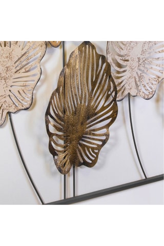 Décoration murale - 114 x 4 x 60 cm - Doré