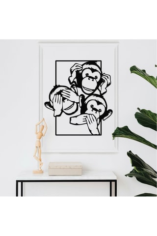 Décoration murale - 44 x 48 cm - Noir