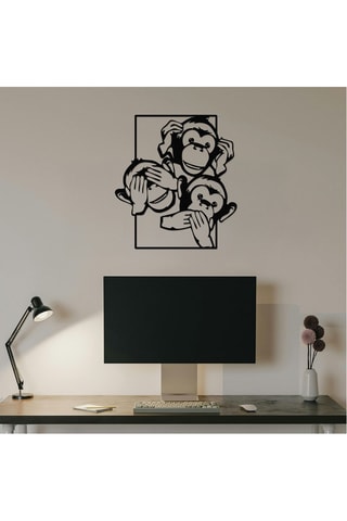 Décoration murale - 44 x 48 cm - Noir