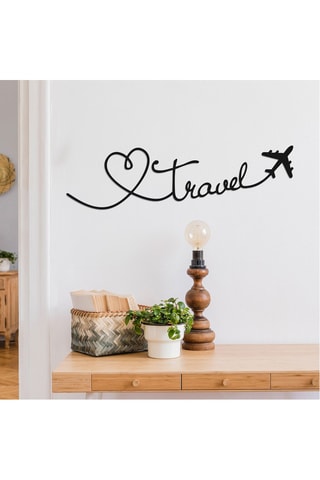 Décoration murale - 65 x 16 cm - Noir