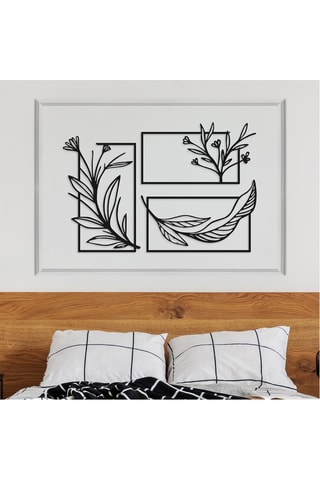 3 décorations murales - 26 x 39/38 x 21/38 x 24 cm
