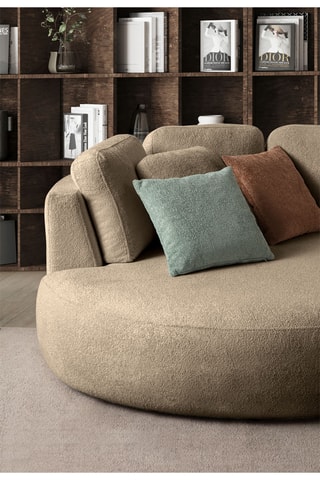 Canapé - Beige - En tissu easy-clean