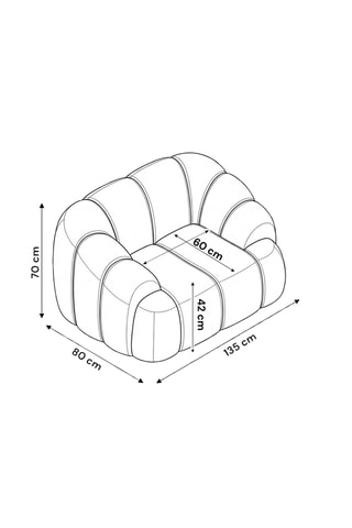 Fauteuil - Rouille - En tissu texturé