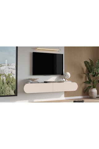 Meuble TV 2 abattants - 160 x 29,5 x 29,1 cm
