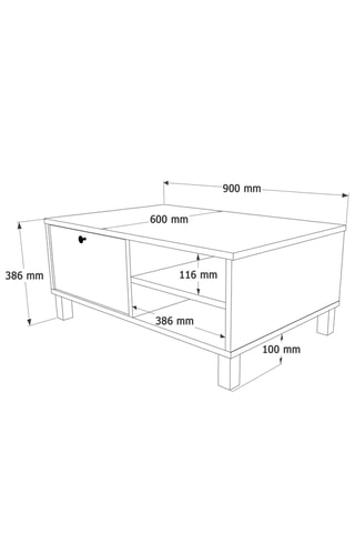 Table - 90 x 60 x 38,6 cm
