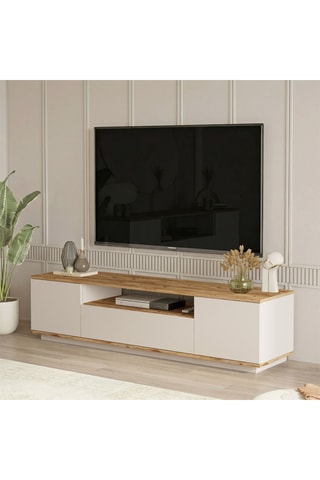 Meuble TV 3 étagère - 180 x 44,6 x 44,5 cm