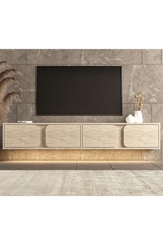 Meuble TV 4 abattants - 180 x 30 x 30 cm