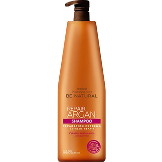 Shampoing réparateur - Huile d'argan - Cheveux abîmés - 1 L