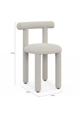 2 sillas Rania - 51 x 74 x 47 cm