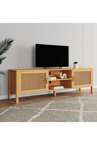 Mueble de TV de 2 puertas Eve - 160 x 50 x 40 cm