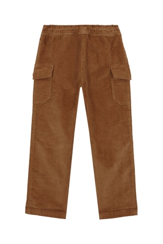 Pantalon cargo en velours - Camel
