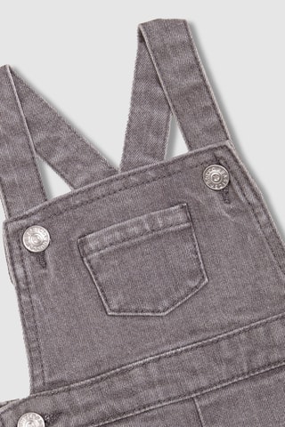 Salopette-short sans manches - Gris
