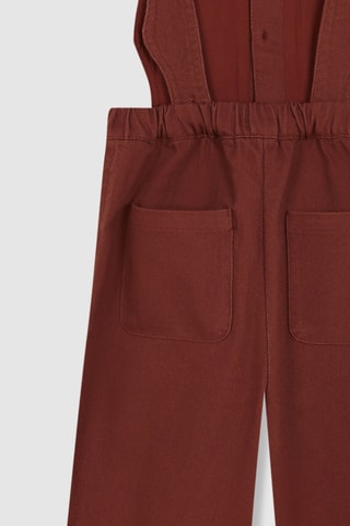 Salopette sans manches - Rouge
