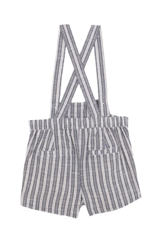 Salopette-short sans manches - Bleu
