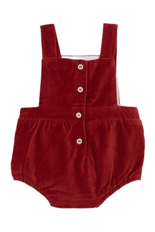 Barboteuse en velours - Rouge