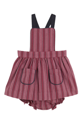 Robe-salopette et bloomer - Violet
