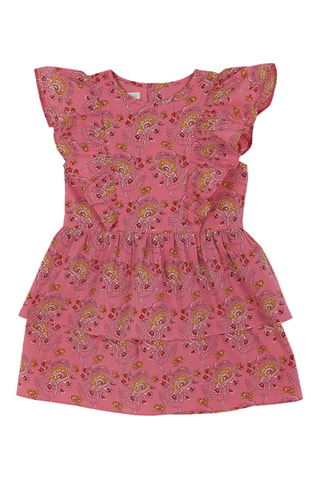 Robe volantée - Rose