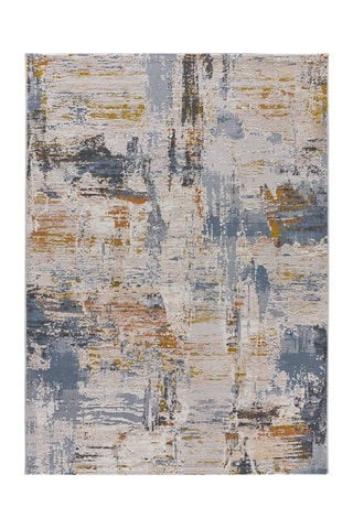 Tapis Springs Bleu et écru