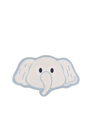 Tapis Candy - Blanc et bleu clair