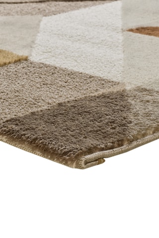 Tapis Melfi - Blanc et kaki