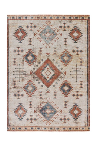 Tapis Parma - Beige et rouge