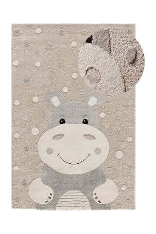 Tapis Clown - Taupe et gris clair