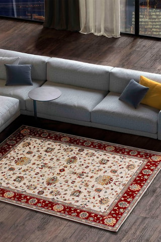 Tapis Classic 
Crème et rouge