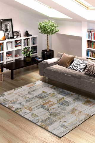 Tapis Kilis 
Beige et bleu