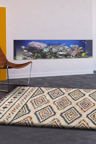 Tapis Kasbah - Ecru et anthracite