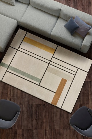 Tapis Domus - Ecru et noir