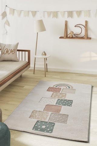 Tapis Clown - Beige et marron