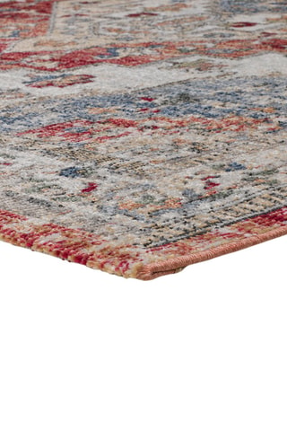 Tapis Luna - Beige et rouge
