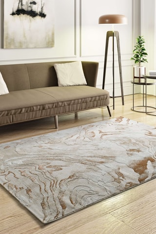 Tapis Keops - Beige et marron