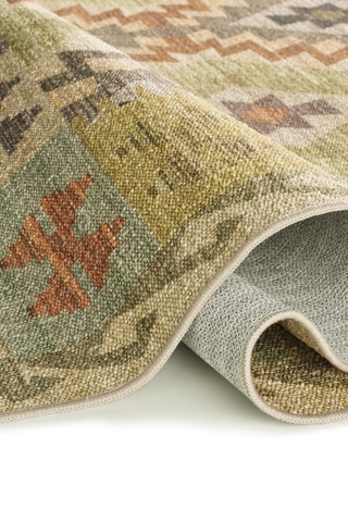 Tapis Serak - Vert et marron