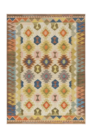 Tapis Serak - Jaune et bleu