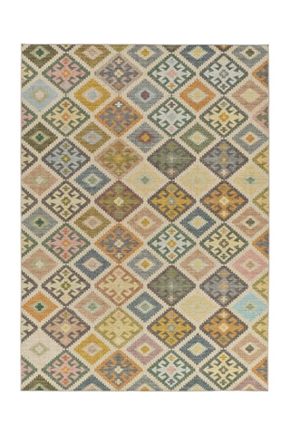 Tapis Serak - Jaune et bleu