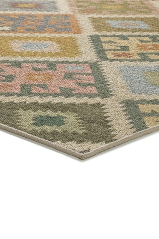 Tapis Serak - Jaune et bleu