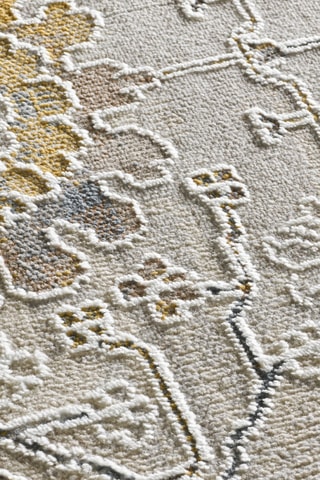 Tapis Bertha - Ecru et jaune
