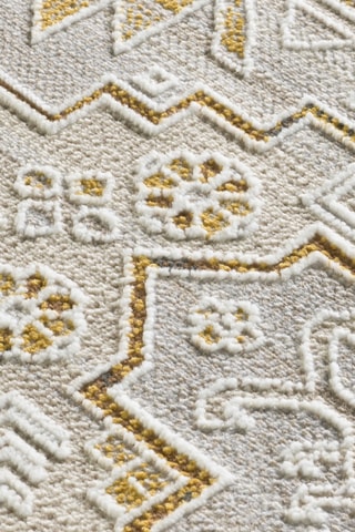Tapis Bertha - Ecru et jaune