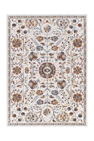 Tapis Luly - Ecru et bordeaux