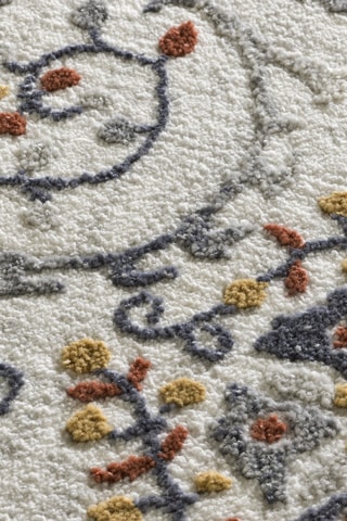 Tapis Luly - Ecru et bordeaux